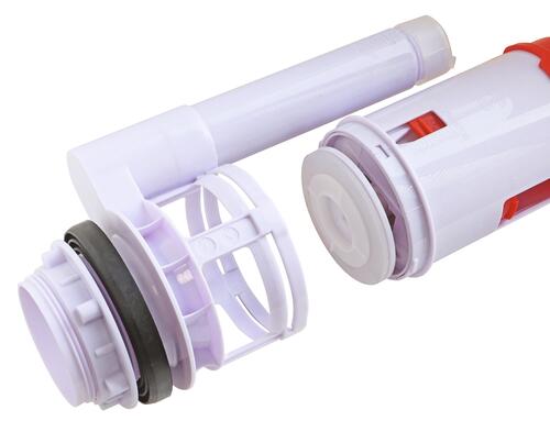 Mécanisme complet WC - Soupape à double poussoir à câble   Robinet flotteur